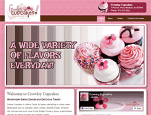 Tablet Screenshot of crowleycupcakes.com